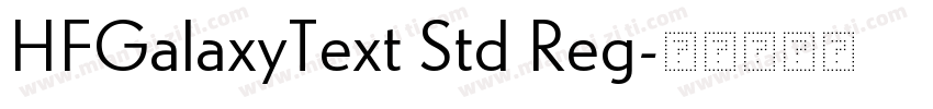 HFGalaxyText Std Reg字体转换